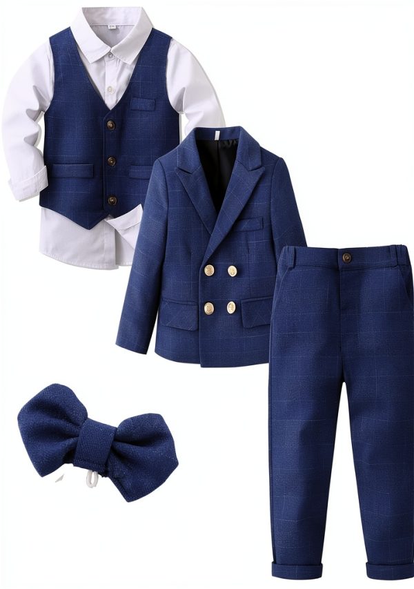 Baby Boys' Plaid Suits by [Brand Name] - Cotton, Gentleman-1