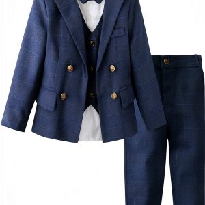 Baby Boys' Plaid Suits by [Brand Name] - Cotton, Gentleman-0