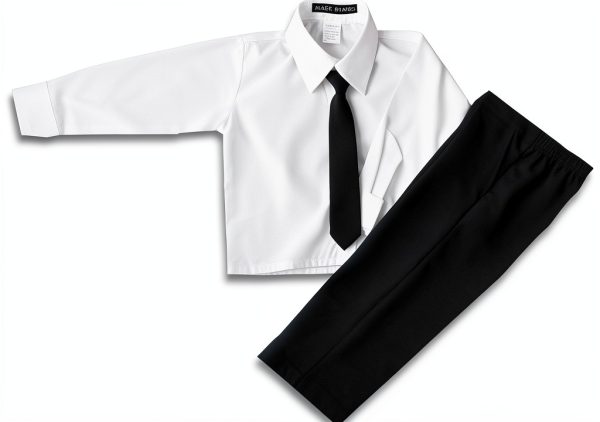 Baby Boys Formal Suit Black Single Breasted Jacket-4