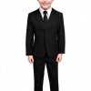 Baby Boys Formal Suit Black Single Breasted Jacket-0