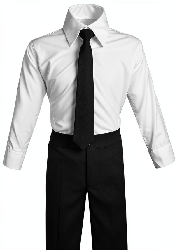 Baby Boys Formal Suit Black Single Breasted Jacket-2