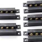 NC/NO Recessed Wired Window Door Contact Sensor Alarm Magnetic Reed Switch for Office Home Security System, Sets of 5-0
