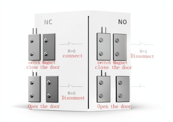 RC-35 NC/NO Wired Magnetic Door/Window Contact Sensor – White (5 Set)-6
