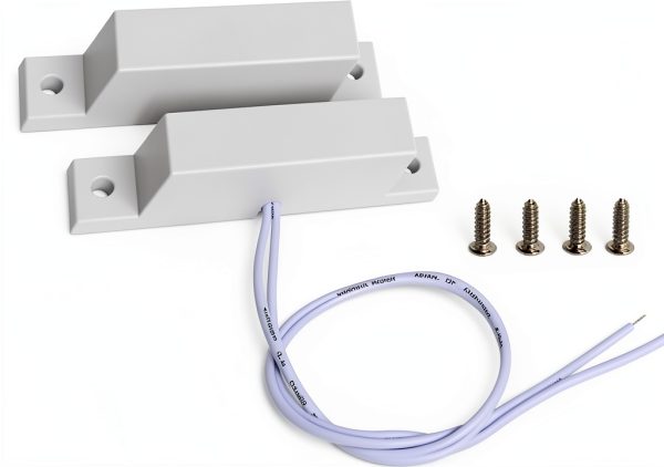 MC-32 NC Surface Mount Wired NC Door Sensor Alarm Magnetic Reed Switch White (5 Sets)-2