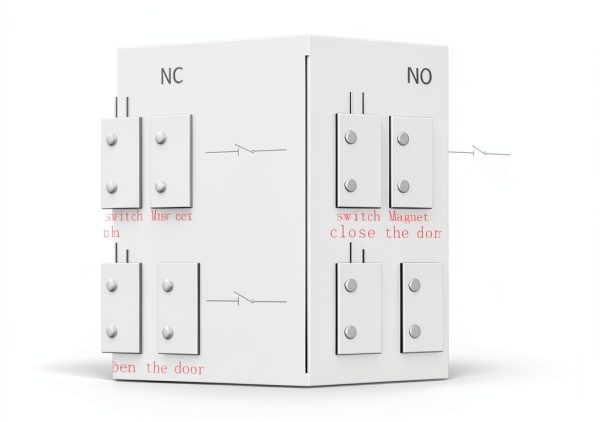 MC-31 Surface Mount Wired NC Door Contact Sensor Alarm Magnetic Reed Switch White 5 Pair-5