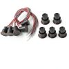 Magnetic Reed Switch NC/NO Recessed Wired Door Window Alarm, Magneti Door Switch, Contact Sensor, for Home Security and Burglar Alarm Magnetic Reed Switch,Sets of 5-0