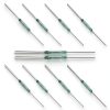 10PCS 2.5 * 14mm Reed Switch 3 Pin Magnetic Switch Normally Open Normally Closed Conversion 2.5X14MM DC 60V 4W NO NC-6