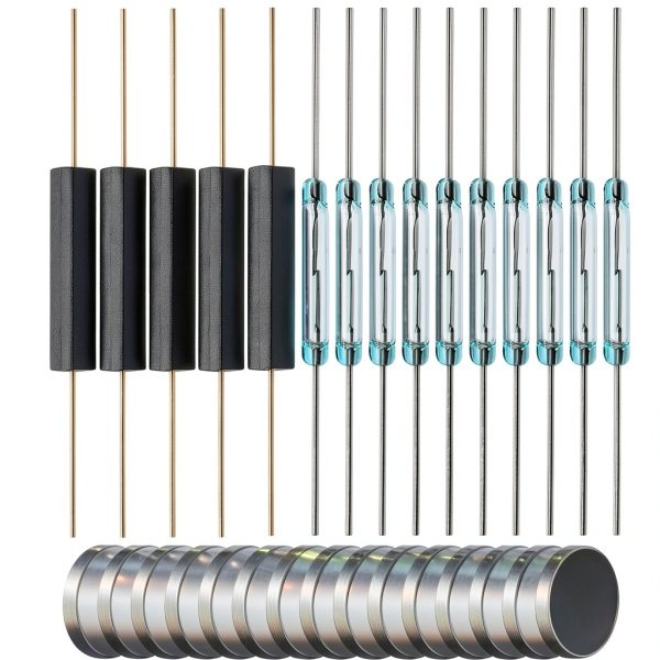 Reed Switch Set weidder Industrial 10 Glass + 5 Plastic 2.5×14mm with-0