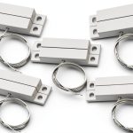 MC-32 NC Surface Mount Wired NC Door Sensor Alarm Magnetic Reed Switch White (5 Sets)-0
