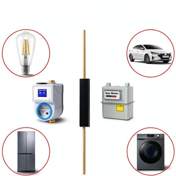 12PCS Plastic Reed Switch Reed Contact Normally Open (N/O) Magnetic Induction Switch (2.5mm×14mm) Miniature ON/Off with Solder Wire (0.6mm x 100mm) for LED Light Electromagnetic Relay-6