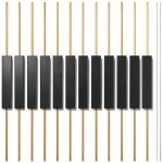 12PCS Plastic Reed Switch Reed Contact Normally Open (N/O) Magnetic Induction Switch (2.5mm×14mm) Miniature ON/Off with Solder Wire (0.6mm x 100mm) for LED Light Electromagnetic Relay-0