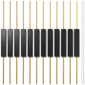 12PCS Plastic Reed Switch Reed Contact Normally Open (N/O) Magnetic Induction Switch (2.5mm×14mm) Miniature ON/Off with Solder Wire (0.6mm x 100mm) for LED Light Electromagnetic Relay-0