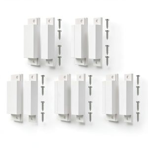 MC-31 Surface Mount Wired NC Door Contact Sensor Alarm Magnetic Reed Switch White 5 Pair-0