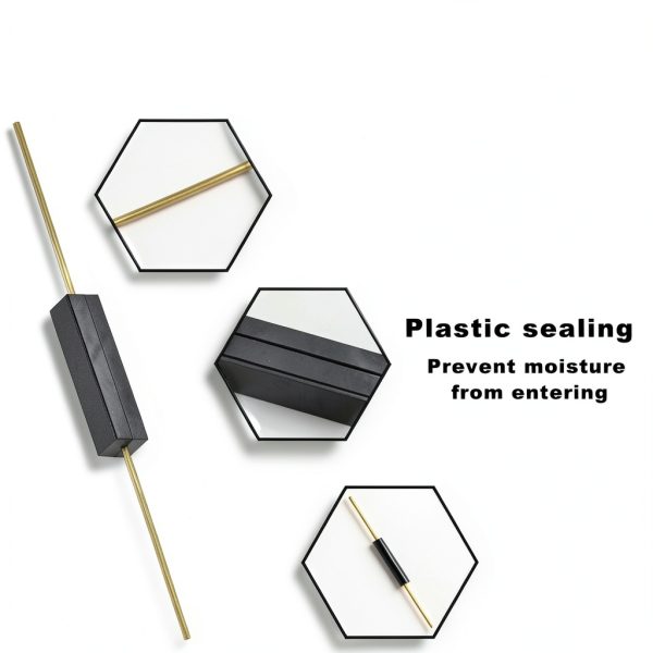12PCS Plastic Reed Switch Reed Contact Normally Open (N/O) Magnetic Induction Switch (2.5mm×14mm) Miniature ON/Off with Solder Wire (0.6mm x 100mm) for LED Light Electromagnetic Relay-5