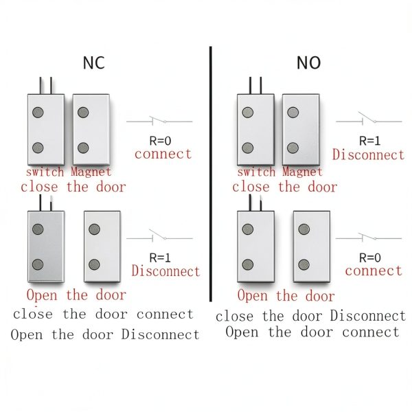 Magnetic Reed Switch RC-35 NC/NO Recessed Door/Window Sensor 6 Pack-5