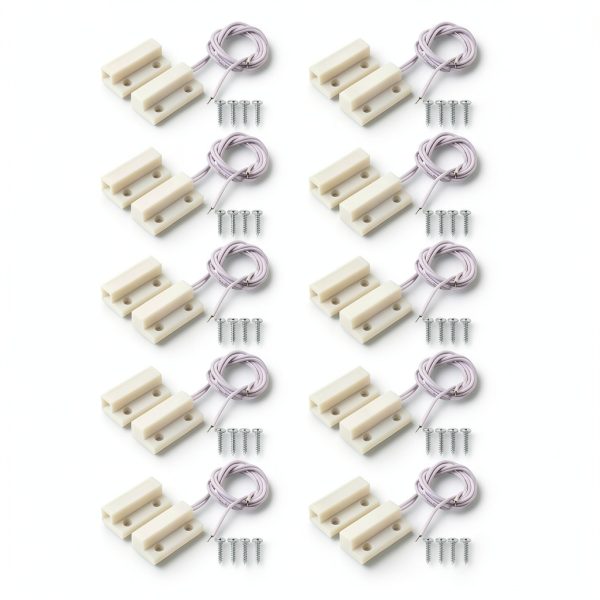 BNYZWOT MC-38 Mount NC Door Sensor Magnetic Reed Switch White 20pcs-0