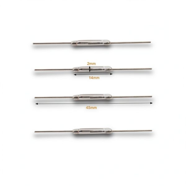 Reed Switch 20 piece by Luckkyme Switch 2x14mm NO Compact-1