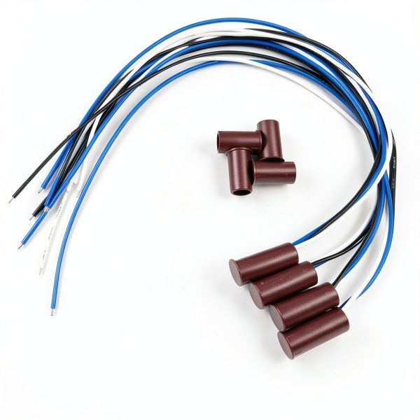 Magnetic Switch 4 Sets NO NC Reed Door Sensor Brown Cylindrical E678-1