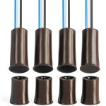 Magnetic Switch 4 Sets NO NC Reed Door Sensor Brown Cylindrical E678-0