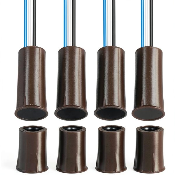 Magnetic Switch 4 Sets NO NC Reed Door Sensor Brown Cylindrical E678-0