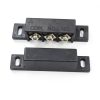 bnafes Magnetic Reed Switch 4 Sets NC NO Door Contact, Black ABS-1