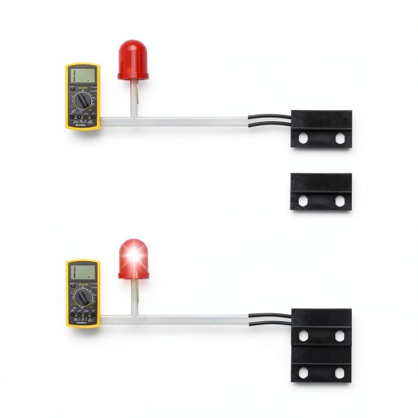 Magnetic Reed Switch AOAUTO GPS-23L 2-Pack 10W 100V NO Door Sensor-1