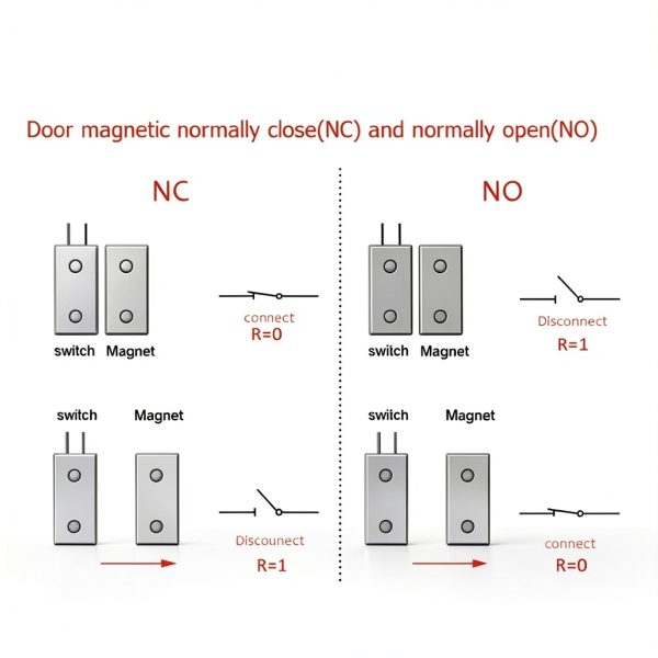 MC-31 Surface Mount Wired NC Door Contact Sensor White 10pcs BNYZWOT-3